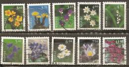 Norvege Norway 1997/8 Fleurs Flowers Obl - Oblitérés