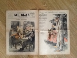 GIL BLAS Original  LE MERLE PAR G DARGYL LA CHANSON LES JOLIS MUGUETS - Riviste - Ante 1900