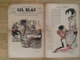 GIL BLAS ORIGINAL  AUX TROIS MERLANS PAR MAURICE TALMEYR - Magazines - Before 1900