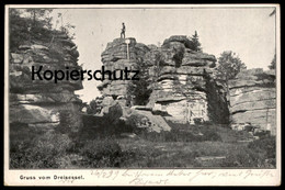 ALTE POSTKARTE GRUSS VOM DREISESSEL 1899 BEI HAIDMÜHLE NEUREICHENAU Berg Dreisesselberg Nove Udoli Mountain Postcard Cpa - Freyung