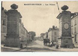 95 - MAGNY-EN-VEXIN - LES PILIERS - ATTELAGE - TOMBEREAU - Magny En Vexin