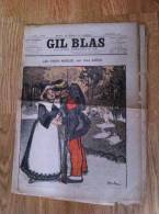 GIL BLAS ORIGINAL LES TROIS MERLES PAR PAUL ARENE - Revues Anciennes - Avant 1900