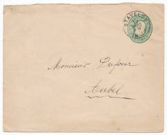 BELGIEN BELGIUM BELGIË BELGIQUE UMSCHLAG STAMPED ENVELOPE # U 2 B (1893) - Enveloppes-lettres