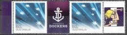 Australia 2012 AFL Footy Stamps - Fremantle Dockers 60c Pair MNH - Football - Mint Stamps