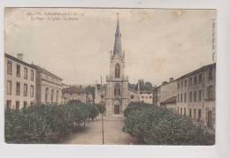 CPA DPT 69 PONTCHARRA SUR TURDINE, LA PLACE, L EGLISE, LA MAIRIE En 1903 !! - Pontcharra-sur-Turdine