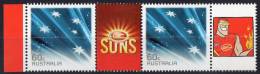 Australia 2012 AFL Footy Stamps - Gold Coast Suns 60c Pair MNH - Football - Mint Stamps