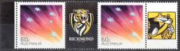 Australia 2012 AFL Footy Stamps - Richmond Tigers 60c Pair MNH - Football - Mint Stamps