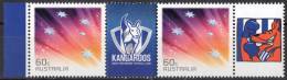Australia 2012 AFL Footy Stamps - North Melbourne Kangaroos 60c Pair MNH - Football - Neufs
