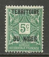 France Colony Territoire Du Niger Chiffre Taxe Revenue Stamp * - Autres & Non Classés