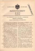 Original Patentschrift - Billardstock Mit Federwirkung , 1902 , Fa. H. Jürgens In Hannover , Billard !!! - Billares