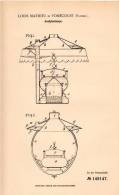 Original Patentschrift - Louis Mathieu In Vomécourt , 1903 , Acetylenlampe , Lampe , Acetylen !!! - Leuchten & Kronleuchter