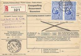 1937 Einzugsmandat Mit Mehrfach Frankatur!! 30Rp. - Lettres & Documents