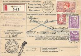 1938 Einzugsmandat Mit Inhalt PJ Marken Und Dauermarken Sehr Schön!! - Briefe U. Dokumente