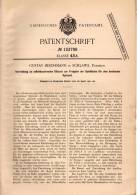 Original Patentschrift - G. Beschmann In Schlawe / Slawno , Pommern , 1901 , Billardtisch Selbstkassierend , Billard !!! - Billares