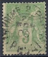 1898-900 FRANCIA USATO SAGE 5 CENT I TIPO - FR475-2 - 1876-1878 Sage (Type I)