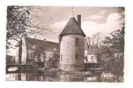 CPA  58 BRINON Sur BEUVRON Le Château Et Ses Fossés 1956 - Brinon Sur Beuvron