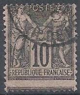 1898-900 FRANCIA USATO SAGE 10 CENT I TIPO VARIETà DENTELLATURA - FR475-4 - Usati