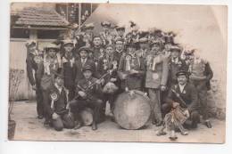 REF 87 CPA CARTE PHOTO CARRIERES SOUS POISSY Fanfare Groupe Militaire Classe 1927 - Carrières-sur-Seine