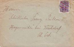 904z5: Österreich 1922, Dachauer 1000 Kr. (ANK 391) Bedarfsbrief Nach Vorchdorf - Lettres & Documents