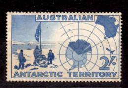 Australia Antarctic Territory 1957 2sh Map Of Antarcticia Issue  #L4 - Mint Stamps