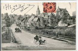 72 BOULOIRE * CIRCUIT DE LA SARTHE * Sortie De Bouloire *  Belle CPA Animée, Cachet 1908 - Bouloire