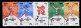 EGYPT / 2012 / OLYMPIC GAMES - LONDON 2012 / CYCLING ; FENCING ; HANDBALL & FOOTBALL / MNH / VF - Unused Stamps