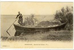 Carte Postale Ancienne Marignane - Quartier Des Cabanes N°1 - Barque - Marignane