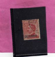 COLONIE ITALIANE CASTELROSSO 1922 OVERPRINTED SOPRASTAMPATO ORIZZONTALE 60 CENTESIMI USED - Castelrosso