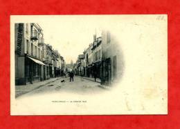 * LONGJUMEAU-LA GRANDE RUE(Carte Début 1900, Voir Le Dos+Boulangerie Patisserie...à Gauche) - Longjumeau
