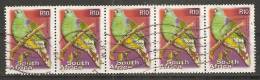 South Africa  2000-  Flora + Fauna; Birds  (o) Strip X5 - Used Stamps