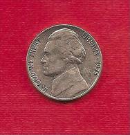 UNITED STATES ESTADOS UNIDOS 5 CENTS 1975 D / USED / - 1938-…: Jefferson