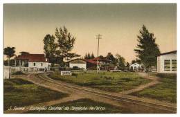 SÃO TOMÉ E PRÍNCIPE -ESTAÇÃO DOS CAMINHOS DE FERRO  Carte Postale - Sao Tome En Principe