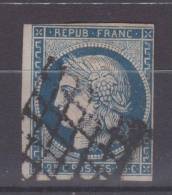 Lot N°18645   N°4a Bleu Foncé, Oblit Grille De 1849 - 1849-1850 Cérès