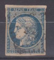 Lot N°18650   N°4a Bleu Foncé, Oblit PC A Déchiffrer, Belles Marges - 1849-1850 Cérès