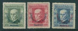 Czechoslovakia 1925 SG 246-8 International Olympic Congress MM - Unused Stamps