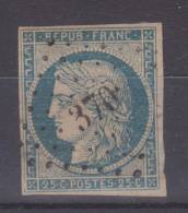 Lot N°18652   Variété/n°4, Oblit PC BERGUES(57), Ind 3, Filet OUEST, Belles Marges - 1849-1850 Ceres