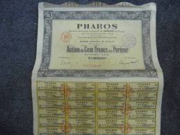 ACTION 100 F PHAROS @ 60 000 Actions De 1926 - Industrie