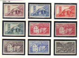 ANDORRE Y&T ** 1944-46 100-118 - Unused Stamps