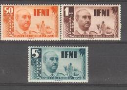 IF73-L2621-TESPCOLIF.Marrucos.  Maroc  ,Marocco,IFNI  ESPAÑOL.Franco.1951 .(Ed 73/5**) Sin Charnela.LUJO - Ifni