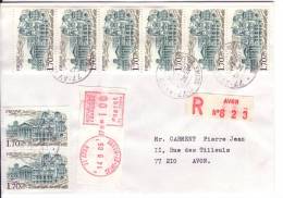 FRANCE.  Lettre Recommandée De 1985, Cover, Letter, VIENNE X 8, N°2348 - Storia Postale