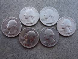 STATI UNITI D'AMERICA - LOTTO  MONETE 1/4 DOLLARO VARI ANNI " WASHINGTON "- - 1932-1998: Washington