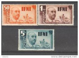 IF73-2621.Marrucos.Maroc, Marocco,IFNI  ESPAÑOL.General Franco.1951 .(Ed 73/5**) Sin Charnela.LUJO - Spanish Morocco