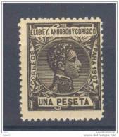 EAC45-L3511.Guinee . Guinea.ELOBEY,ANNOBON  Y CORISCO.Alfonso Xlll.1907 (Ed 45**) Sin Charnela.MAGNIFICO - Elobey, Annobon & Corisco