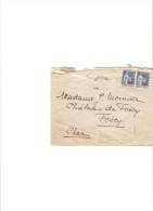 Carta Algo Rota De Francia 1941 - Covers & Documents