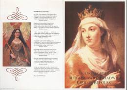 POLAND 1997 CANONISATION QUEEN SAINT JADWIGA & VISIT OF POPE JP2 LIMITED EDITION FOLDER Religion Christianity Royalty - Famous Ladies