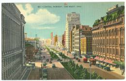 USA, Central Parkway, Cincinnati, Ohio, Unused Linen Postcard [11586] - Cincinnati