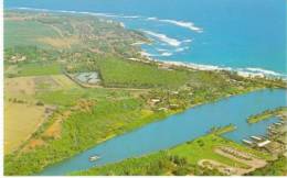 Kapaa Kauai HI Hawaii, Wailua River & Marina, Coconut Plantation, C1970s Vintage Postcard - Kauai