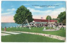 USA, Playground At Township Park On Lake Erie, Conneaut, Ohio, 1941 Used Postcard [11591] - Other & Unclassified