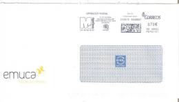 ENVELOPPE AVEC FLAMME ESPAGNE - PUBLICITE "EMUCA" - Franking Machines (EMA)