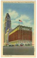 USA, Deshler-Hilton, RKO. Theatre, And Le Veque-Lincoln Tower, Columbus, Ohio, Unused Linen Postcard [11602] - Columbus